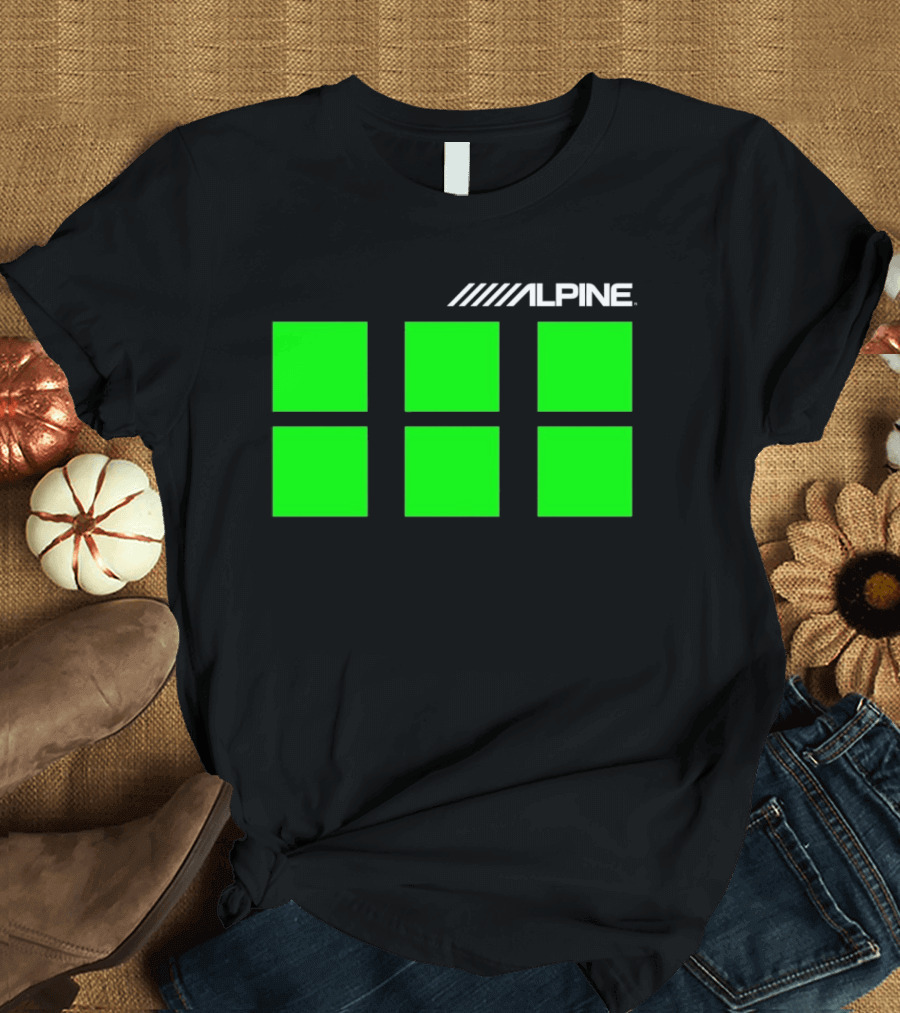 Alpine Audio Green Panel Blocks T-Shirt