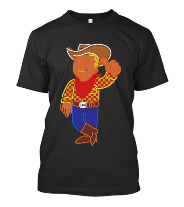 Fallout New Vegas Vault Boy Cowboy Woody T-Shirt