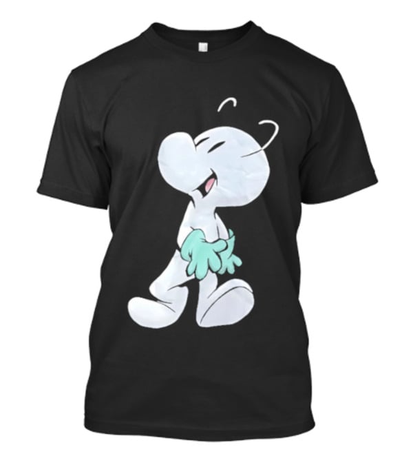 Fone Bone Character In Green Gloves Vintage Comic Style Bone Series T-Shirt