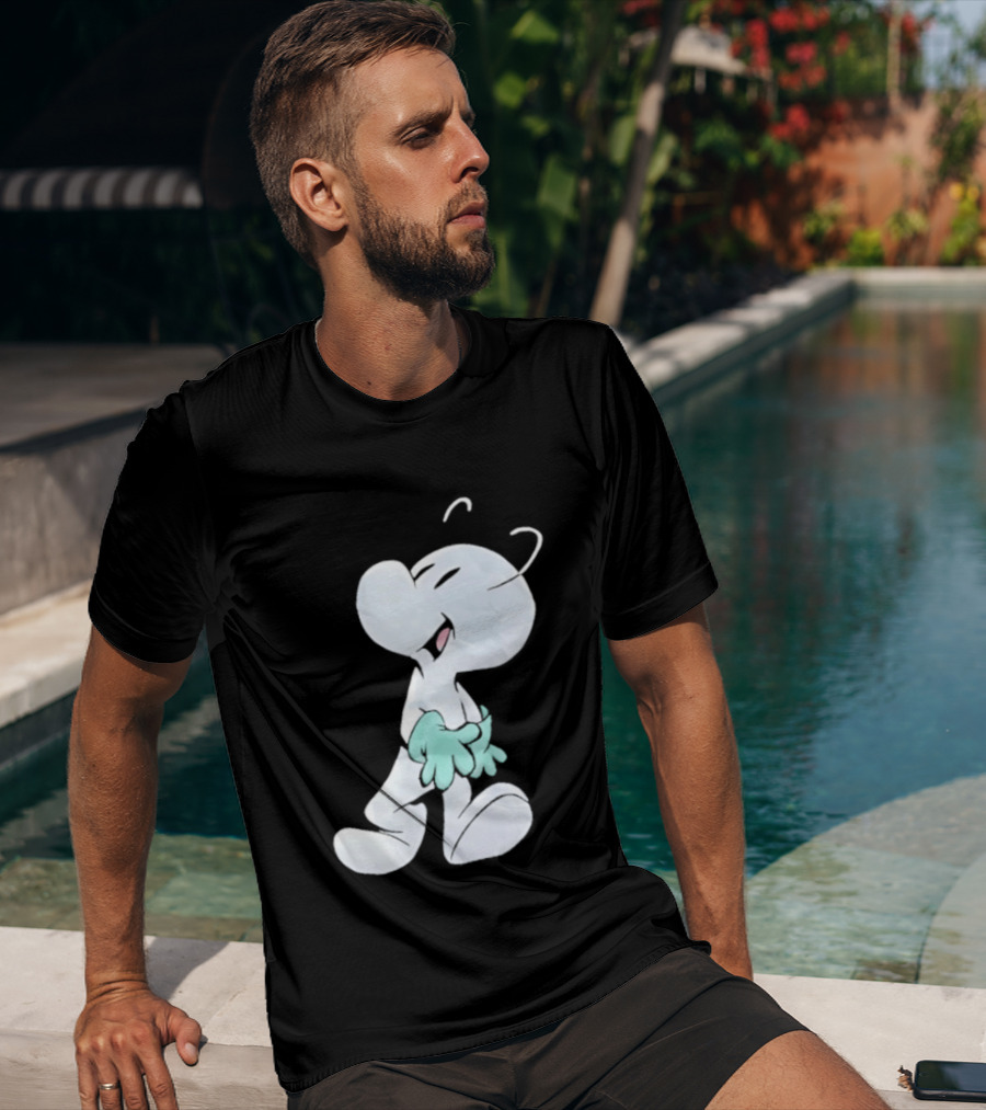 Fone Bone Character In Green Gloves Vintage Comic Style Bone Series T-Shirt