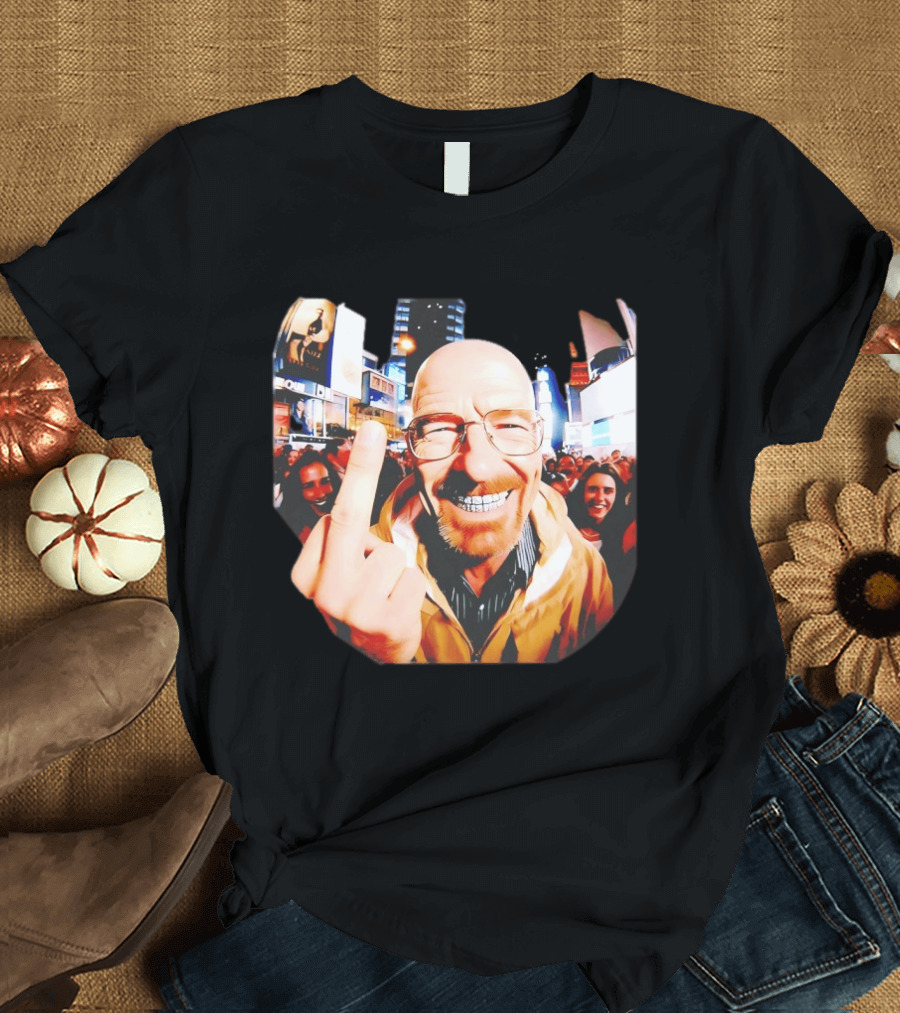 Breaking Bad Walter White Iconic Gesture In Urban Setting T-Shirt