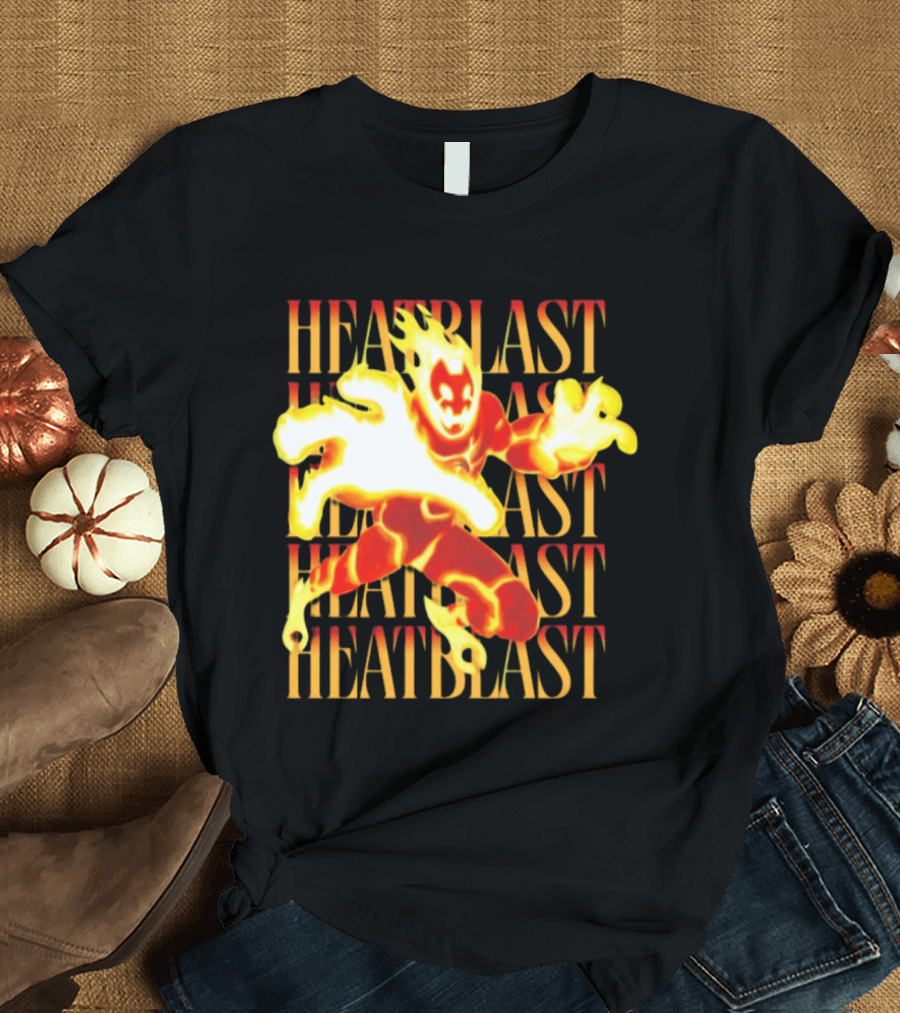 Ben 10 Heatblast Character Fiery Action Burst T-Shirt