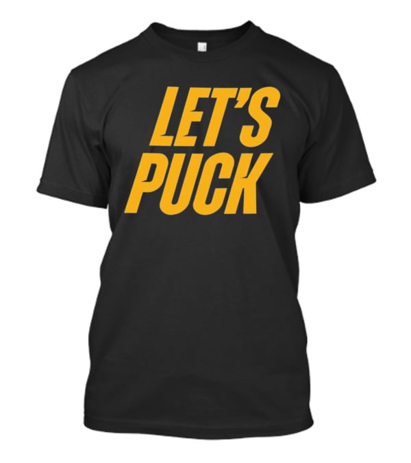 Heated Rivalry Let's Puck Bold Yellow T-Shirt