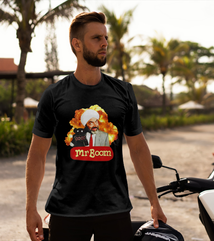 Mr Boom Meme Explosion Countdown Teddy T-Shirt