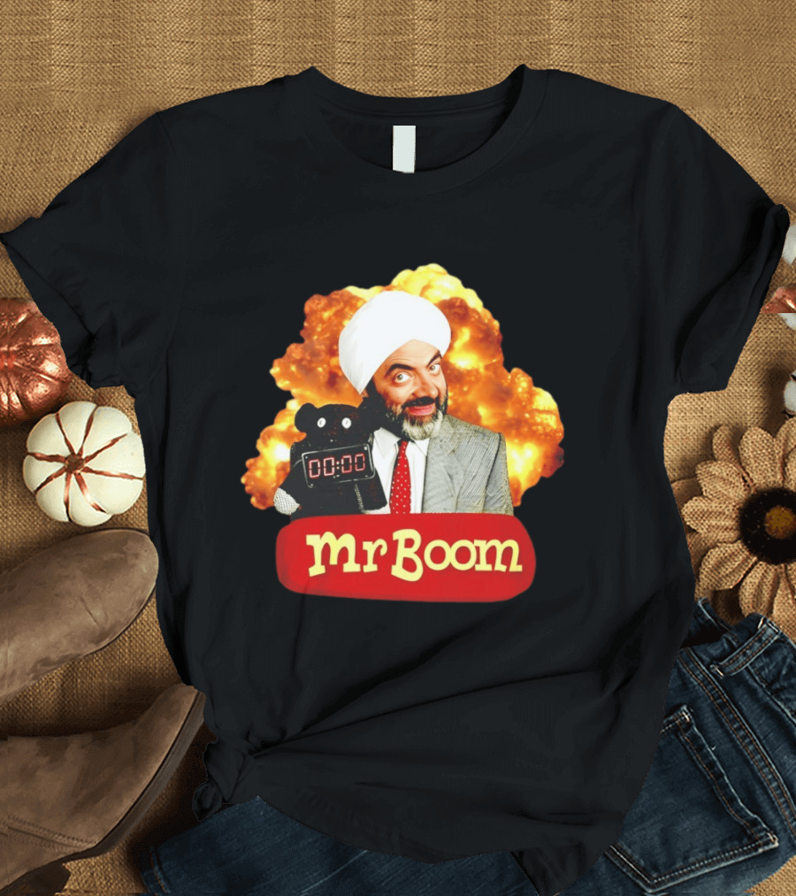 Mr Boom Meme Explosion Countdown Teddy T-Shirt