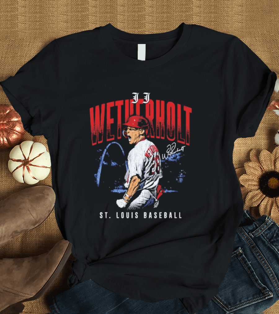 JJ Wetherholt St Louis Baseball Arch 32 T-Shirt