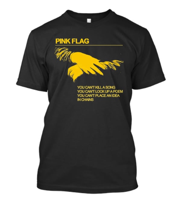 Pink Flag You Can't Kill A Song Poem Idea In Chains T-Shirt