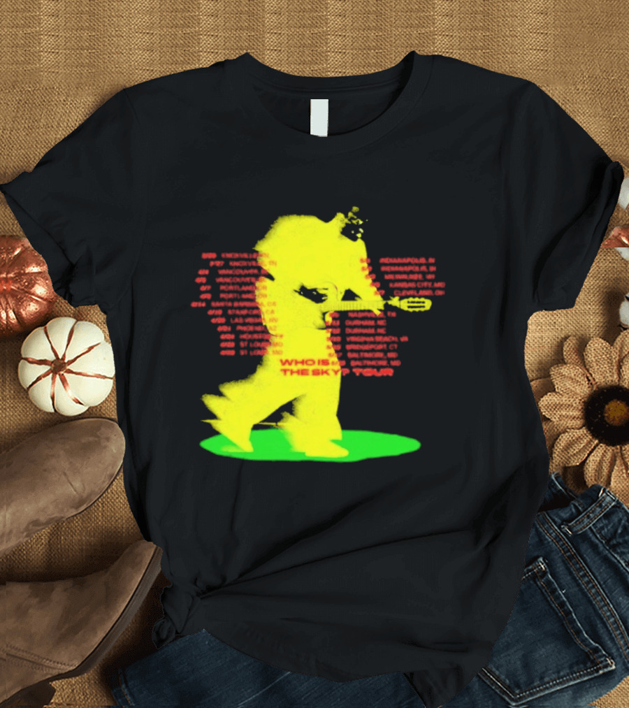 Who Is The Sky Tour With Astronaut Silhouette And Tour Dates T-Shirt