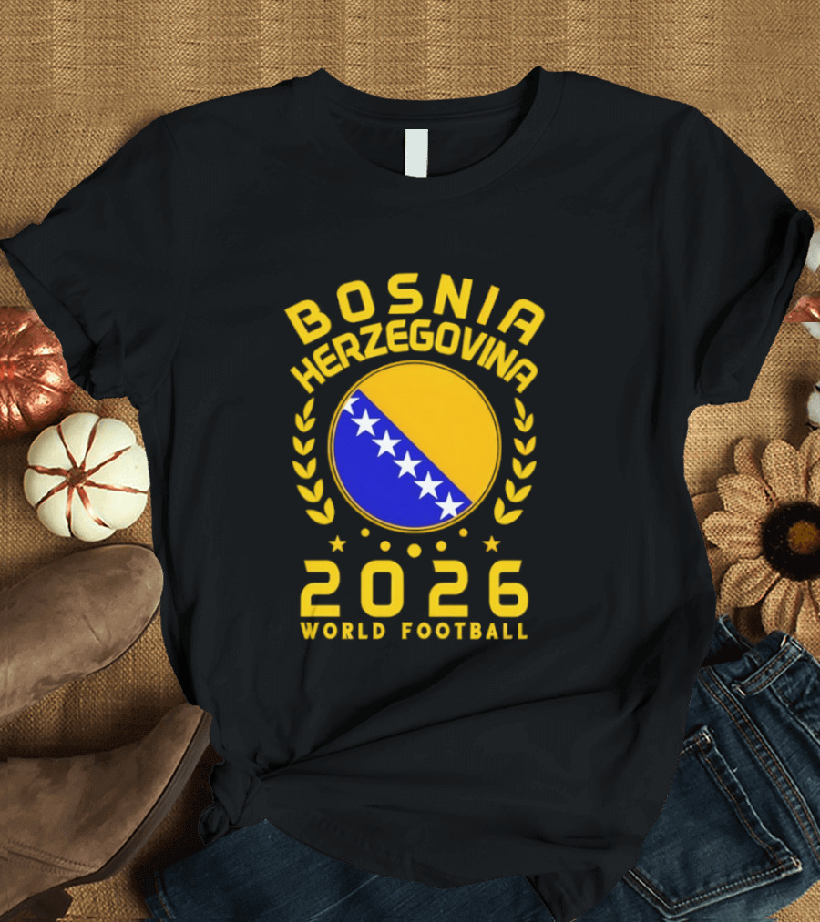 Bosnia Herzegovina World Football 2026 Supporter T-Shirt