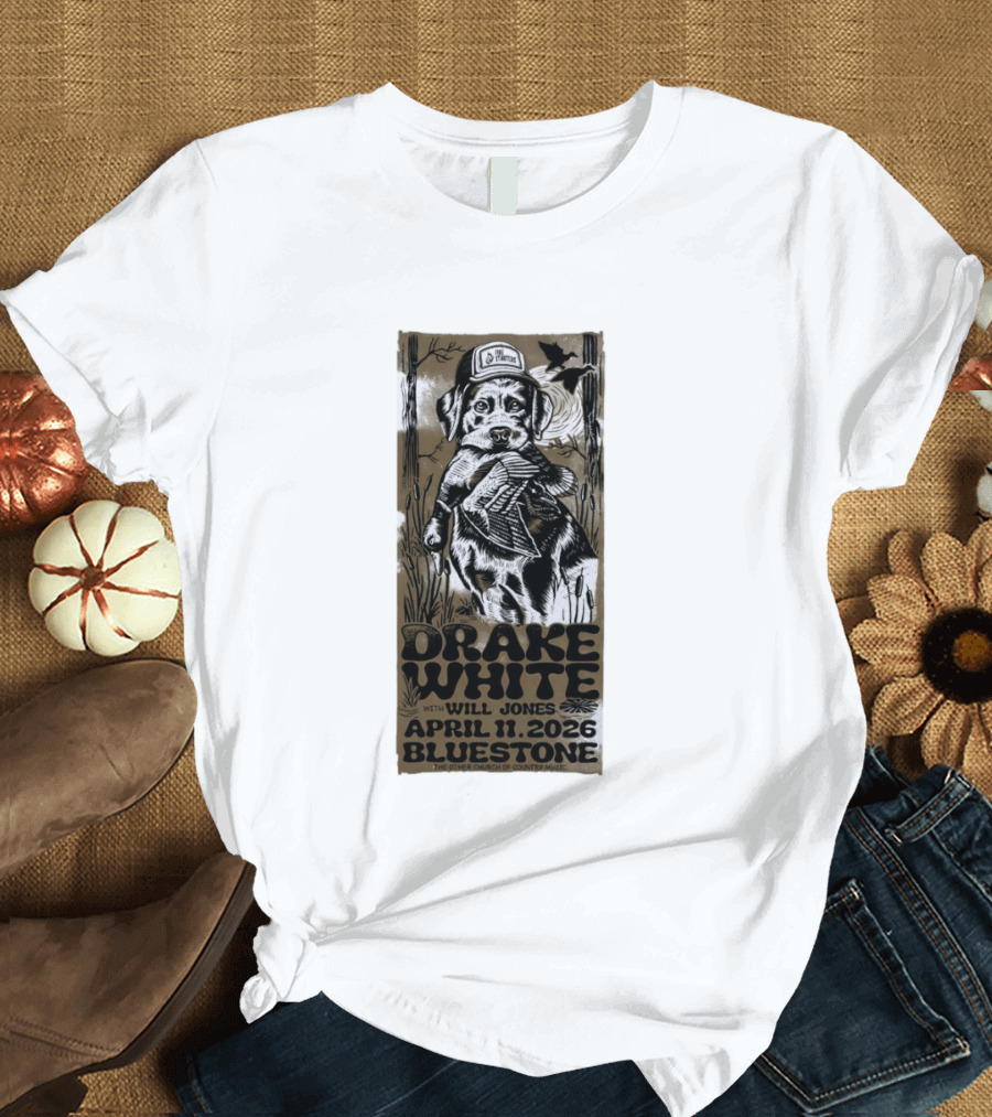 Drake White April 11 2026 Bluestone Columbus OH With Will Jones The Other Church Of Country Music T-Shirt