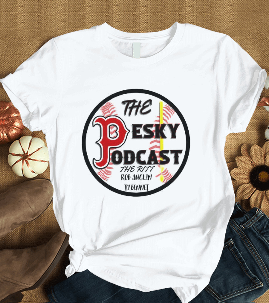 The Pesky Podcast The Ritt Rob Anglin Baseball T-Shirt