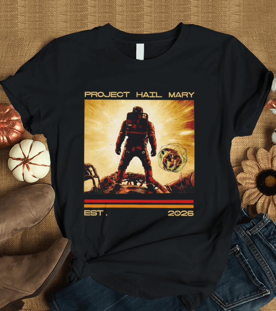 Andy Wei Project Hail Mary 2 Astronaut Est 2026 T-Shirt