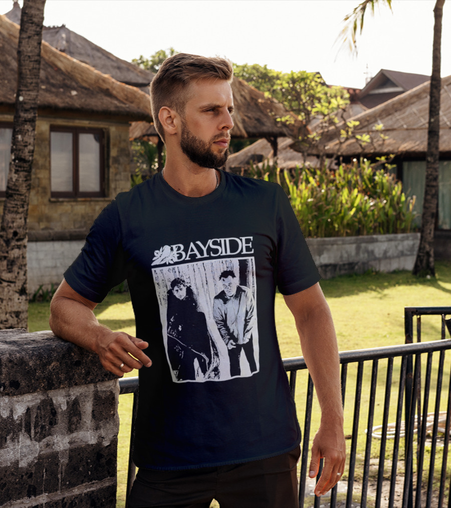 Bayside Band 25th Anniversary Black And White Image T-Shirt