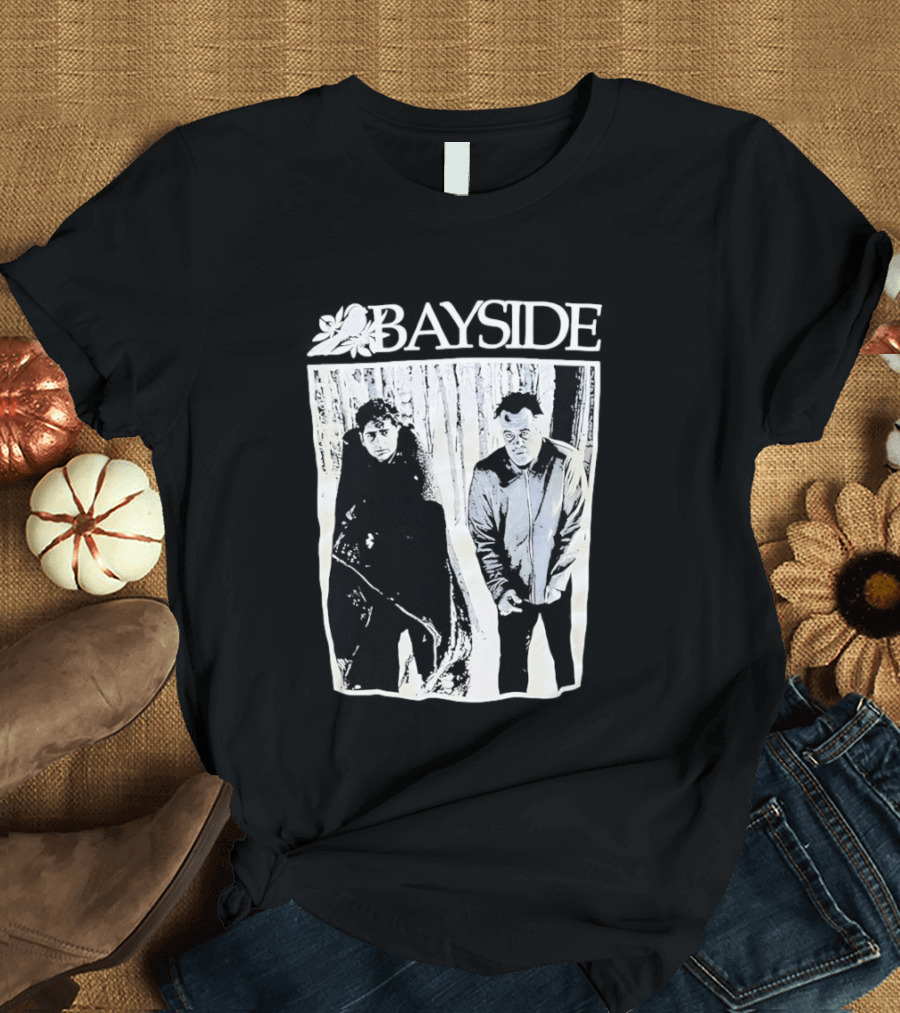 Bayside Band 25th Anniversary Black And White Image T-Shirt