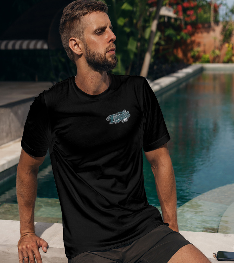 Born X Raised Philadelphia Eagles Go Birds Pro Script T-Shirt