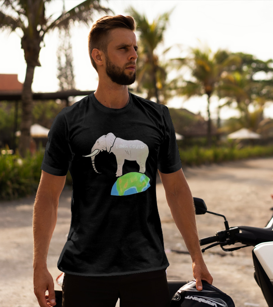 Elephant Long Covid Earth T-Shirt