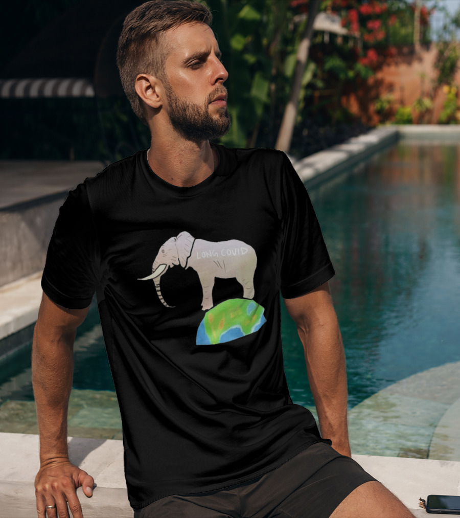 Elephant Long Covid Earth T-Shirt