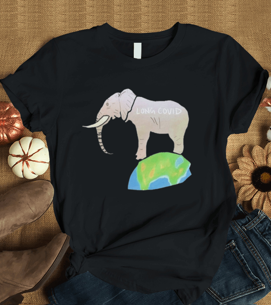 Elephant Long Covid Earth T-Shirt
