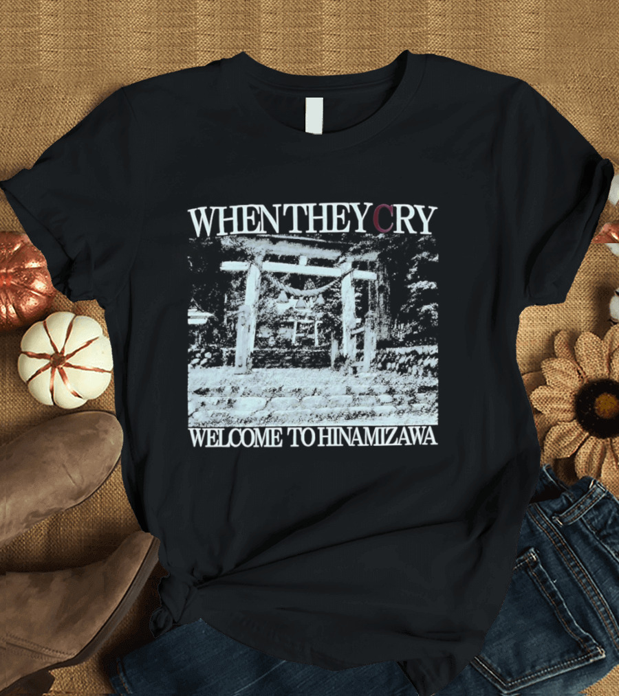 When They Cry Welcome To Hinamizawa Torii Gate Symbolism T-Shirt