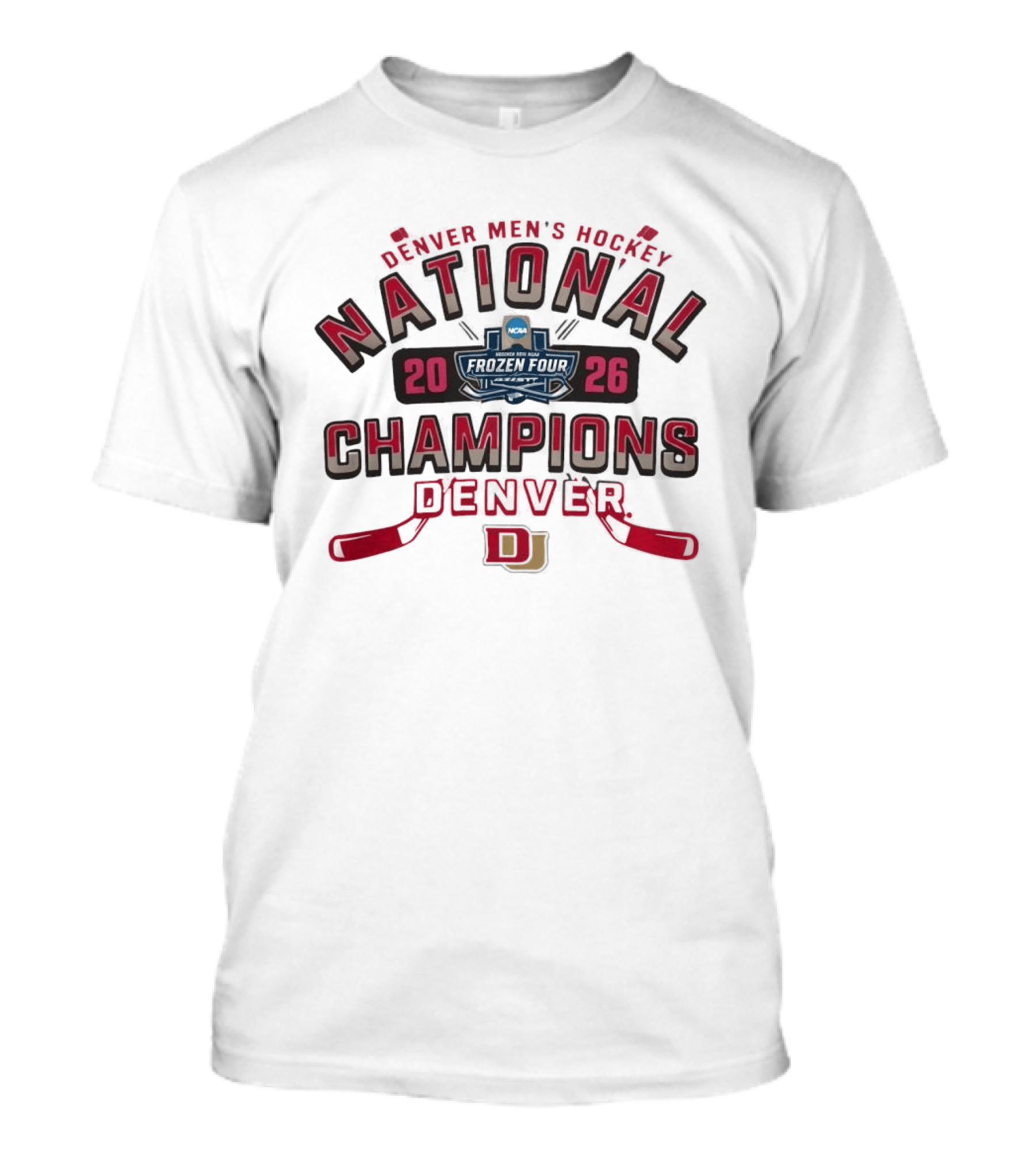 Denver Men's Hockey National Champions 2026 Pioneers 11x T-Shirt