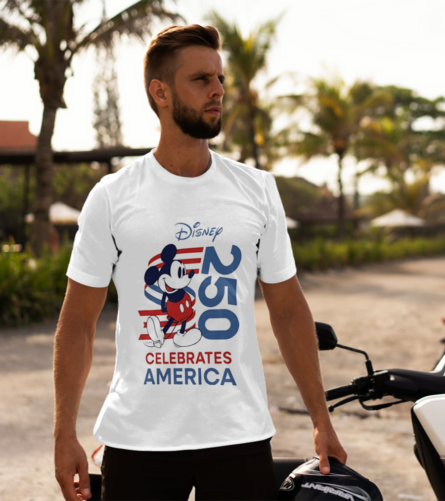 Disney Celebrates America 250th Anniversary 1776 2026 Mickey Mouse T-Shirt