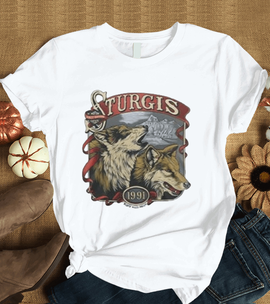 Morgan Wallen Harley Davidson Sturgis 1991 Wolf T-Shirt