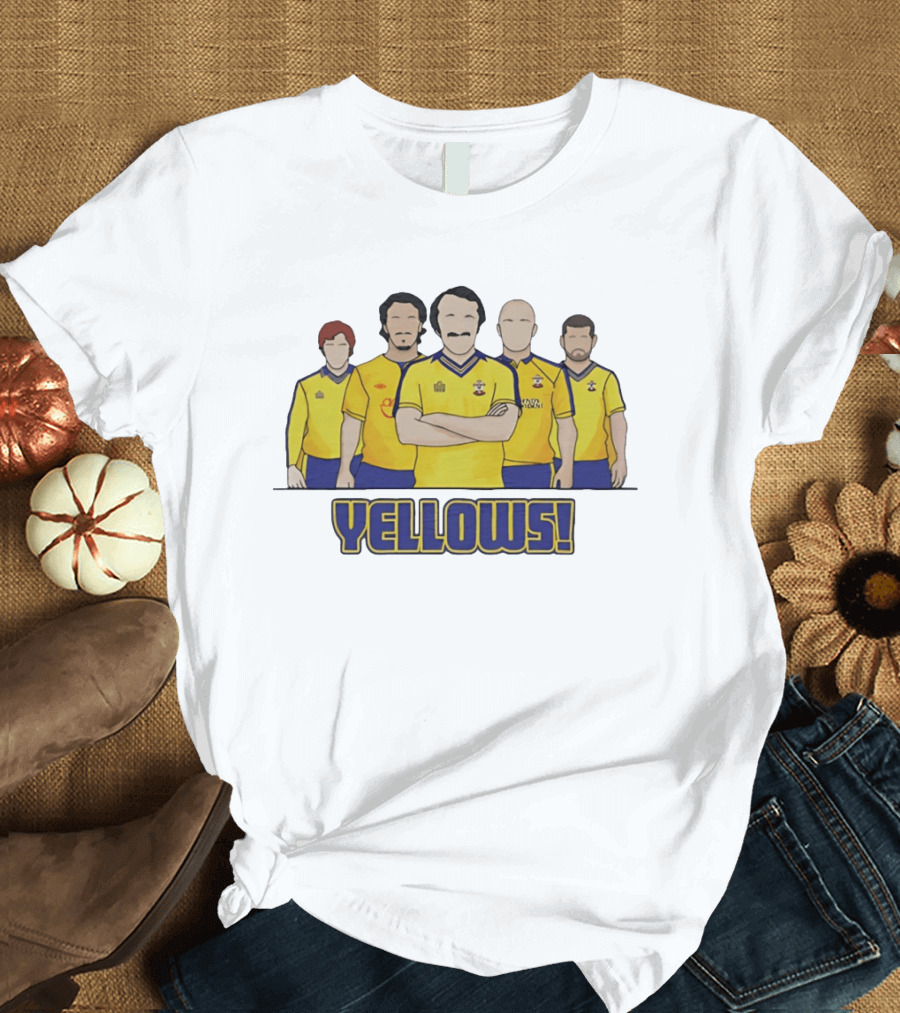 Yellows Southampton Football Club Retro Team T-Shirt