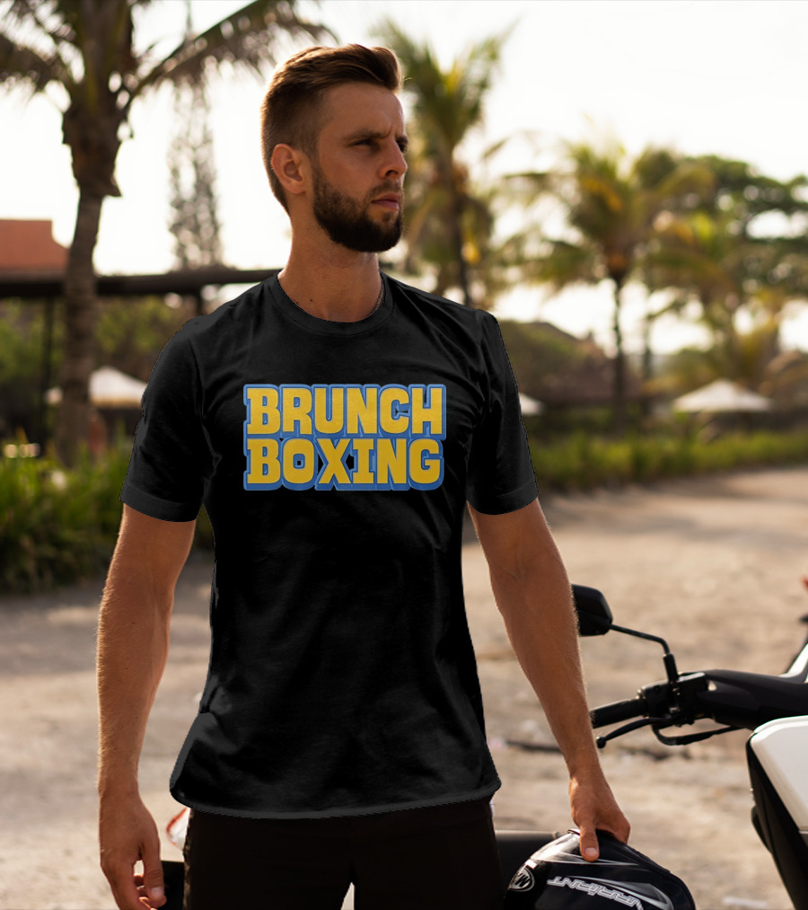 Brunch Boxing Bold Yellow And Blue T-Shirt