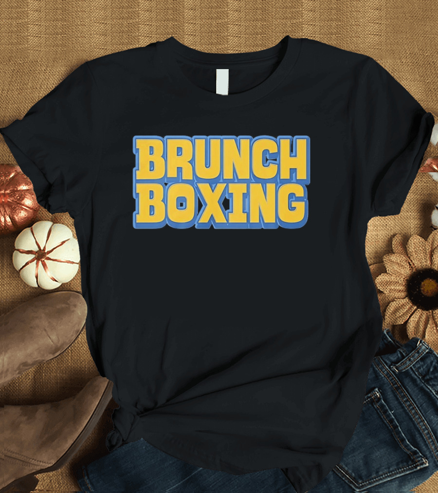 Brunch Boxing Bold Yellow And Blue T-Shirt
