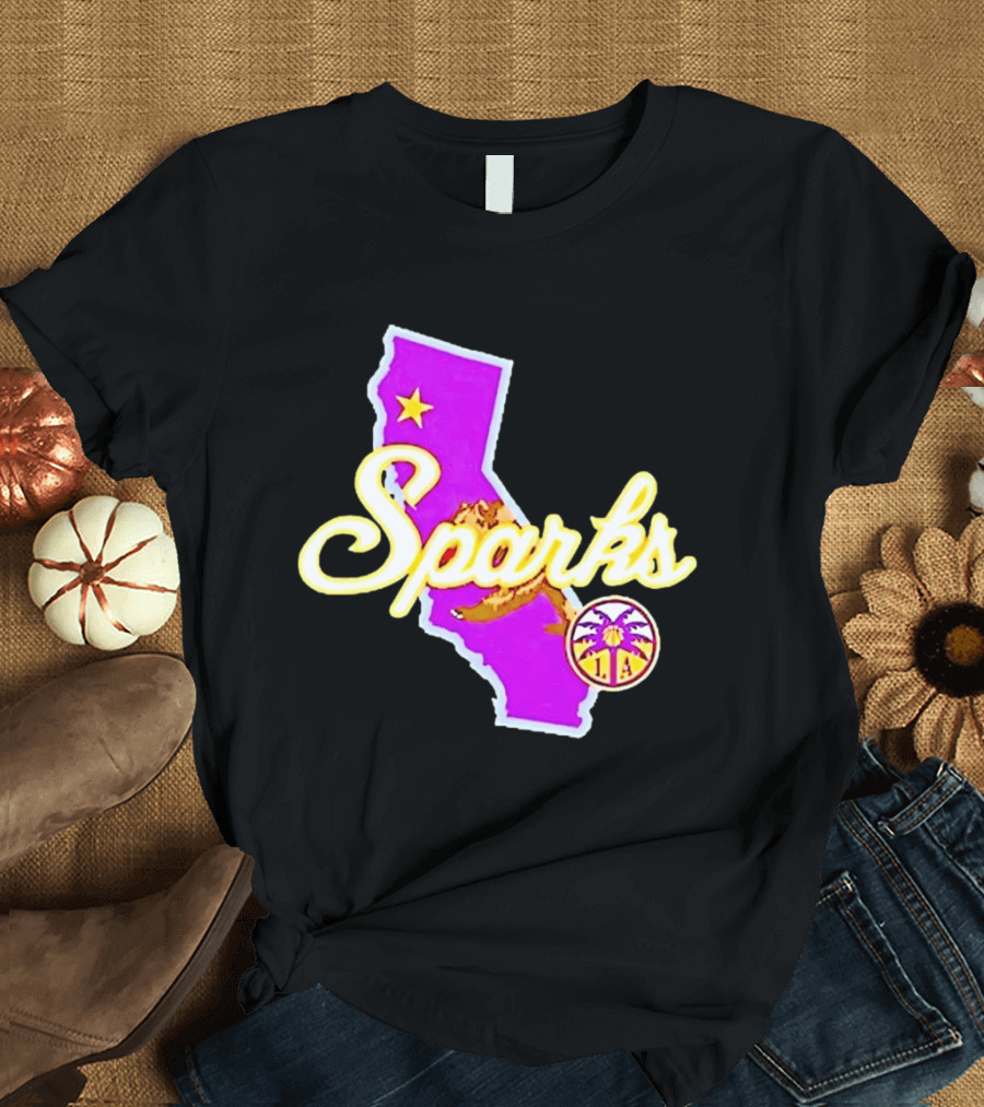 Los Angeles Sparks Hometown 2026 WNBA Draft New Era T-Shirt