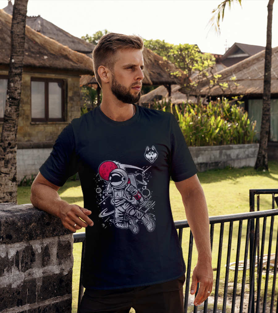 UConn Huskies 2026 Space Astronaut Adventure T-Shirt