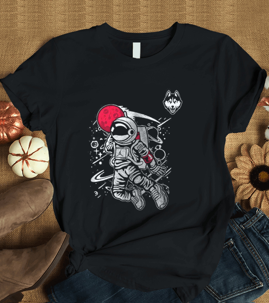 UConn Huskies 2026 Space Astronaut Adventure T-Shirt