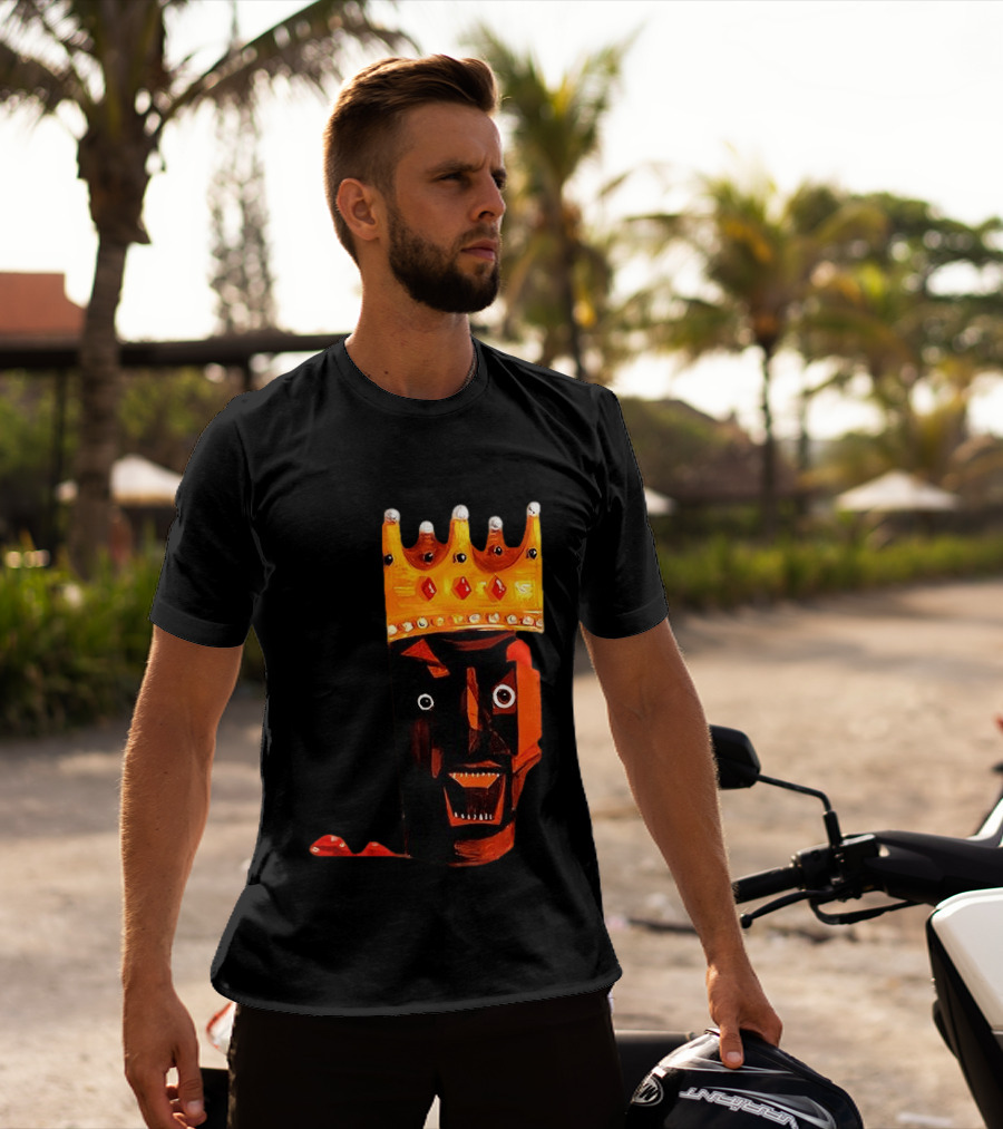 Ye At Coachella King Crowned Abstract Face T-Shirt