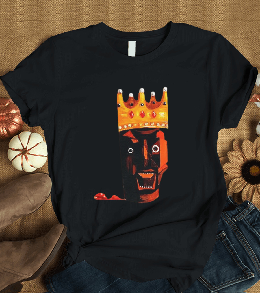 Ye At Coachella King Crowned Abstract Face T-Shirt