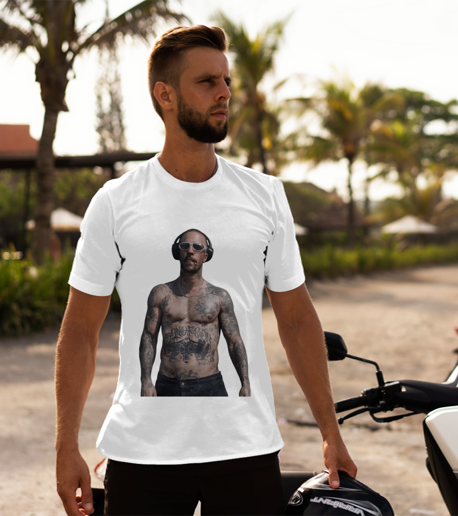 Adam Levine Maroon 5 Smoking Tattoos And Headphones T-Shirt