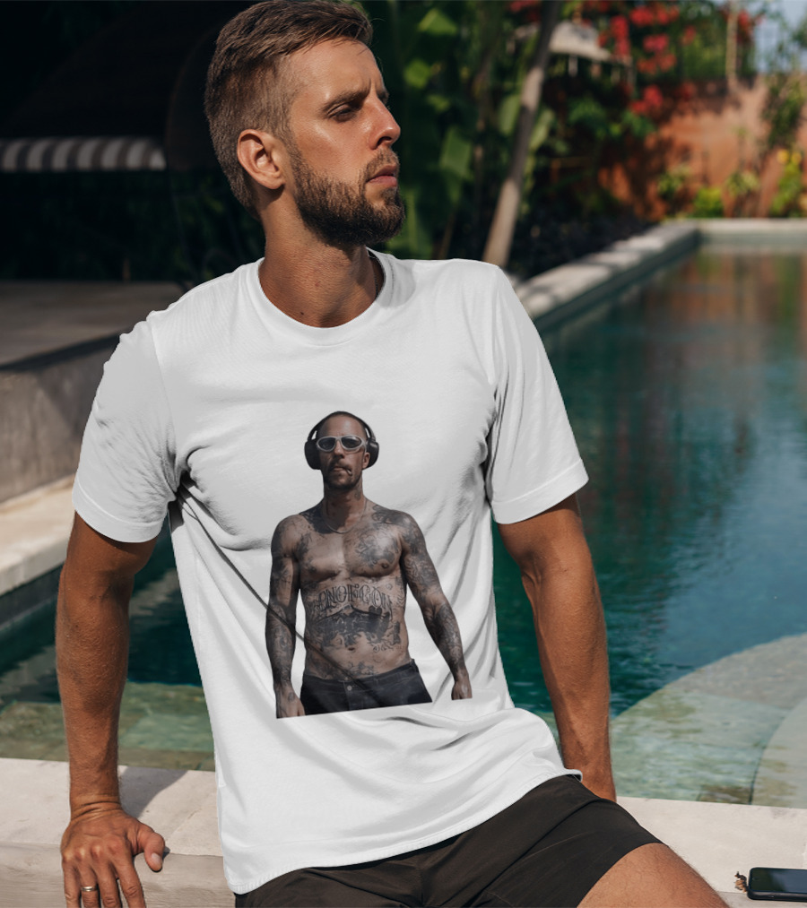 Adam Levine Maroon 5 Smoking Tattoos And Headphones T-Shirt