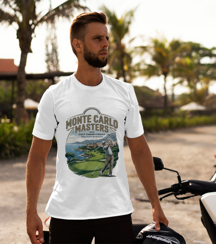 Monte Carlo Masters 2020 Golf Championship Principality Of Monaco T-Shirt