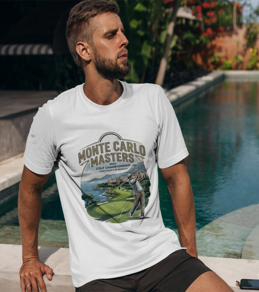 Monte Carlo Masters 2020 Golf Championship Principality Of Monaco T-Shirt