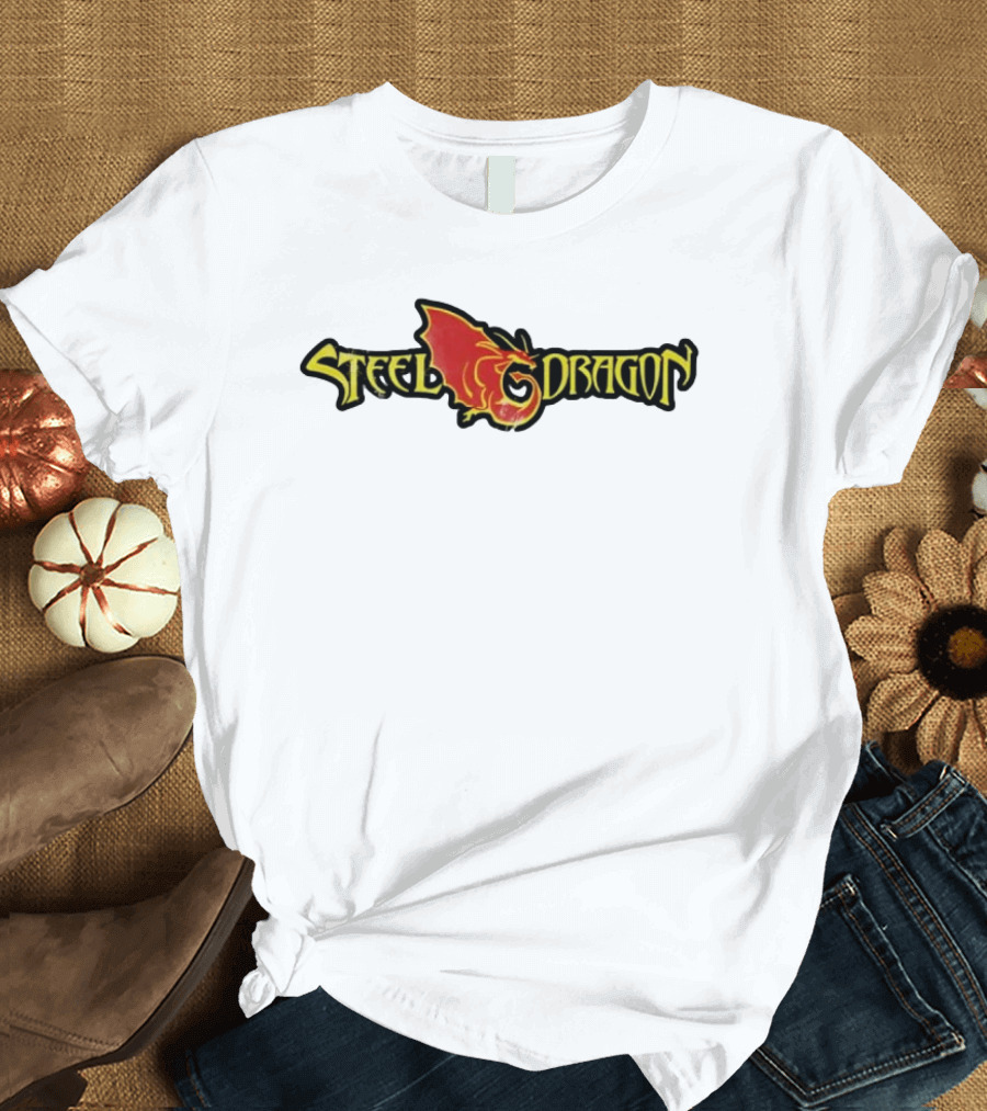 Steel Dragon Red Winged Fiery T-Shirt