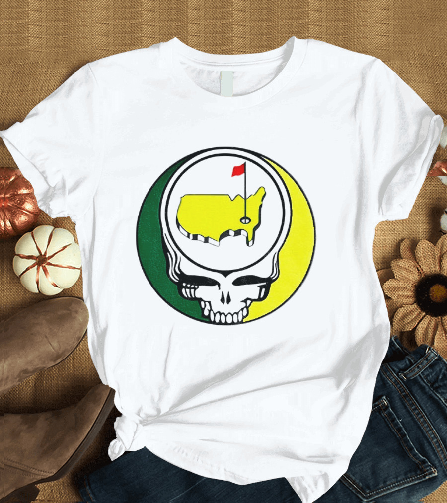 Masters Tournament 2026 Grateful Dead Skull Country Map Flag T-Shirt
