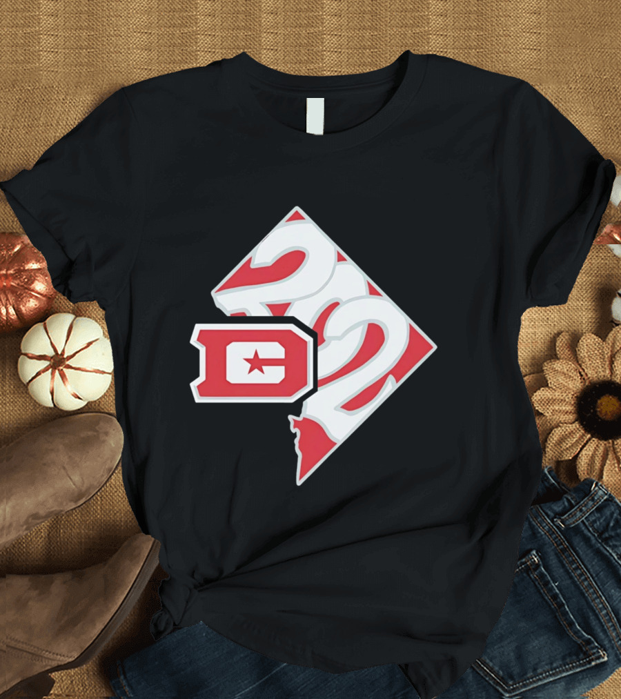 2026 UFL DC Defenders 202 Area Code Map T-Shirt