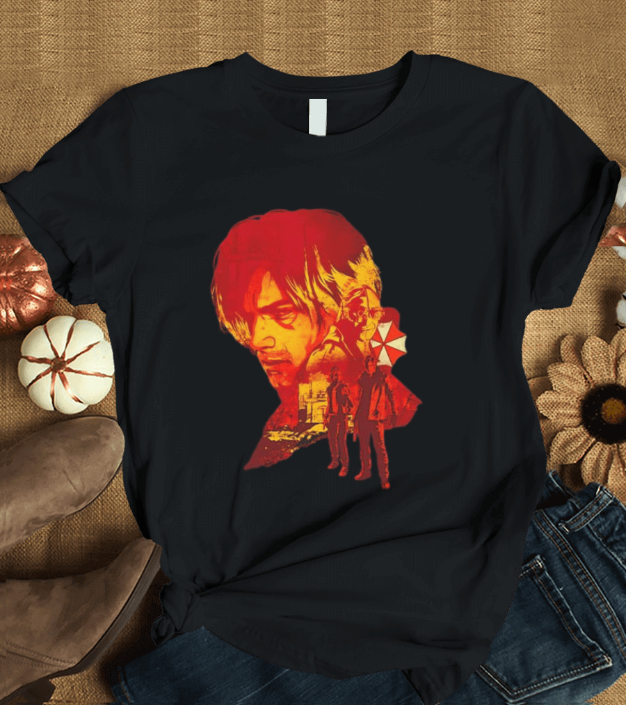 Leon Kennedy Last Requiem Umbrella Corporation Video Game T-Shirt