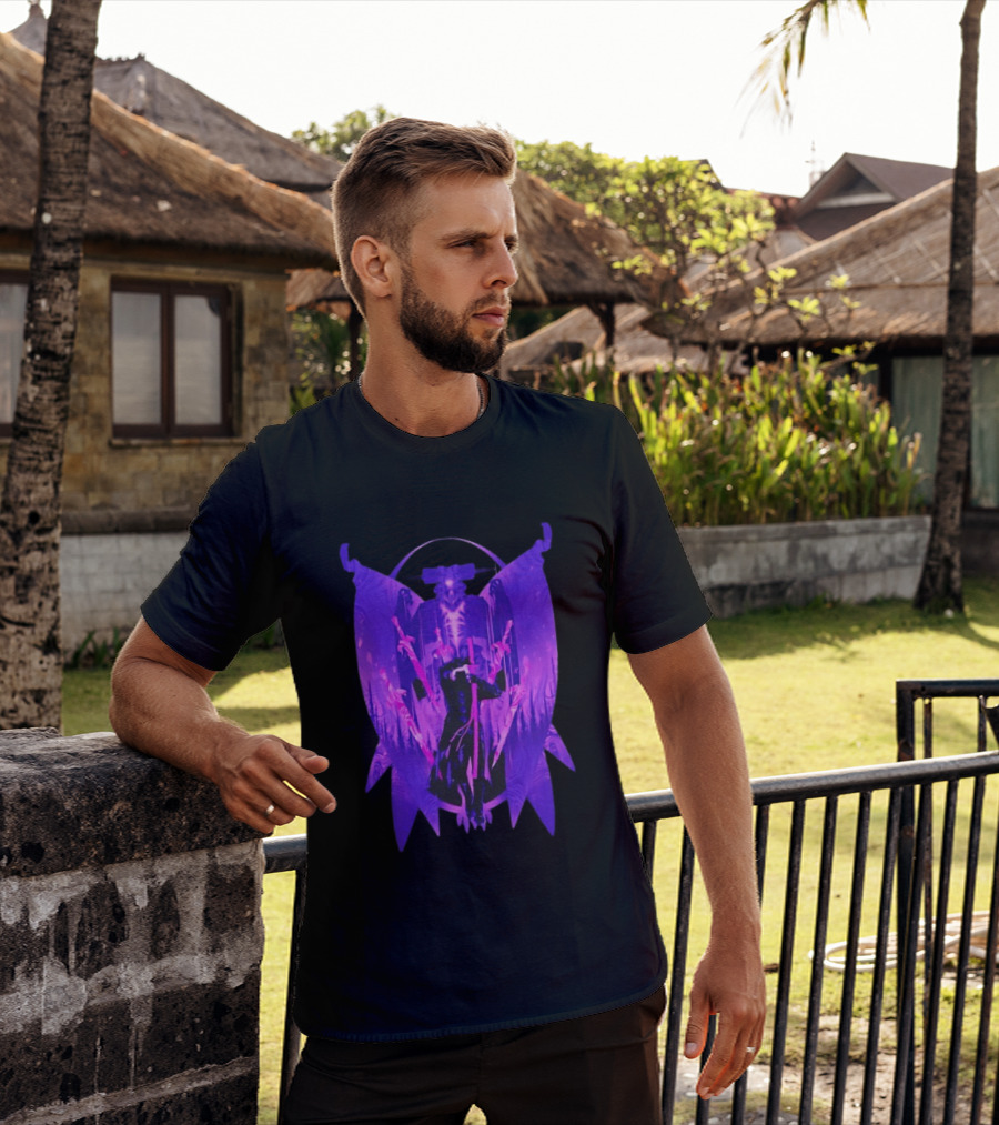 Devil May Cry Vergil Dark Aesthetic Purple Sword T-Shirt