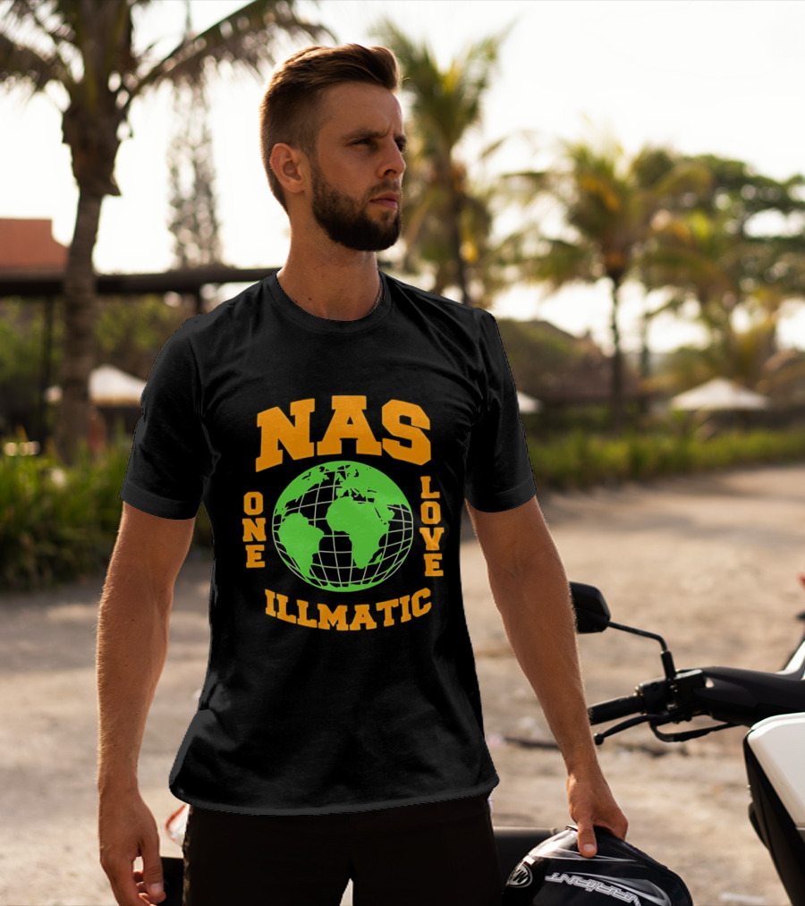 Nas Illmatic One Love Globe T-Shirt