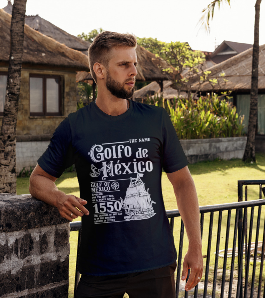 Golfo De México Gulf Of Mexico 1550 First World Map Bodleian Library Oxford T-Shirt