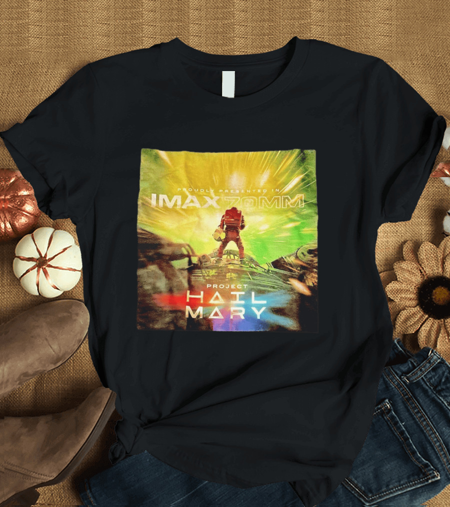 Proudly Presented Imax Zomm Project Hail Mary Space Adventure T-Shirt