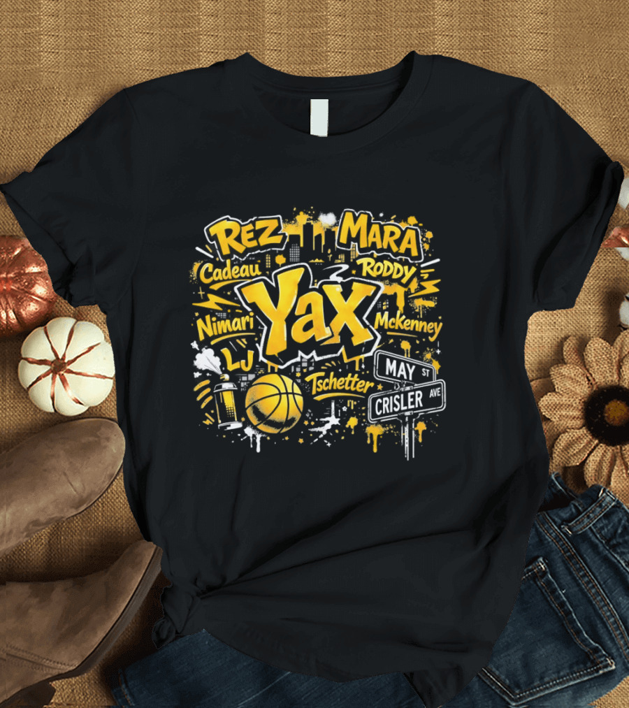 Rez Mara Cadeau Roddy Yax Nimari McKenney LJ Tschetter Basketball May Crisler T-Shirt