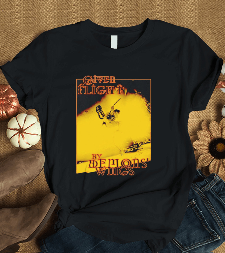 Given Flight By Demons' Wings Guitarist Jumping With Electric Energy T-Shirt