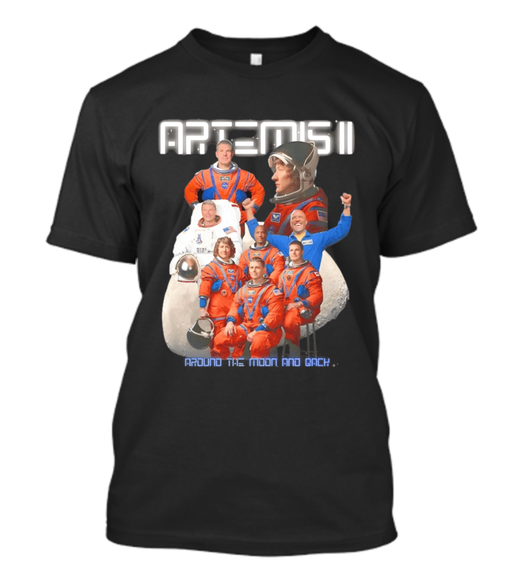 Artemis II Crew Around The Moon Mission T-Shirt