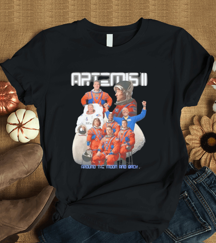 Artemis II Crew Around The Moon Mission T-Shirt